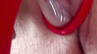 Trying My New Clit Licker Pussy Pumping Vibrator On My Shaved Pussy