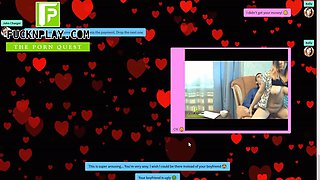 Tricky man seduce coquettish 18yo girl MILF in the chat