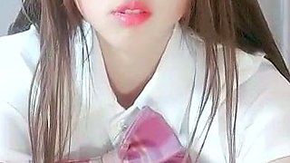 POV close up asian gf blowjob