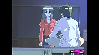 Uncensored Hentai Sex - Teen Schoolgirl Blowjob & Creampie with Big Cock