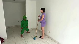 Horny Monster Fucks Pregnant Latina Hard - Anal & Blowjob with Julianaburning