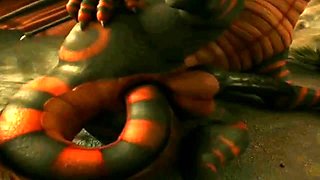 Hot 3D redhead licking a pussy while getting fucked