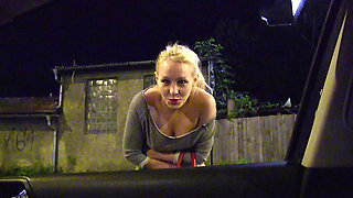 Stranded blonde Russian teen Lola Taylor gets picked up and fucked