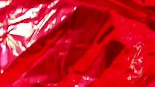 Giant Heart Balloon Pvc Fetish. Balloon Pop, Deepthroat and Cum Play
