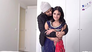 Cute Desi girl with a nice ass is getting rocked