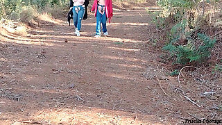 My Stepmother and Stepsister Invite Me to Go on a Trail and Show off Outdoor.