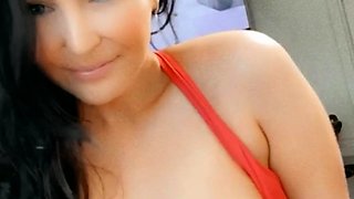 Big boobs milf masturbates with her dildo