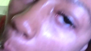 Slut Sucks for a Facial