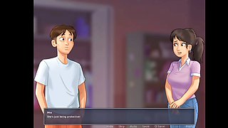 Horny girl brings him to her room in summertime saga