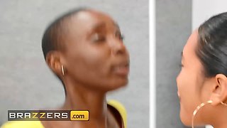 Pavlos wants to play with his dildo, but his roomies Mai Thai and zaawaadi want to play with him - brazzers