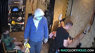 Big Breast cougar GangBanged and Eating Spunk