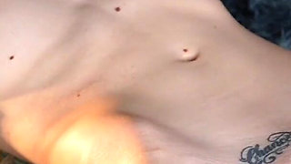 Super Skinny Petite Girl Fucked Hard with Huge Dildo on Sexmachine