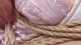 Miwa Kiritani Suspended in an Authentic Japanese Shibari Session HD