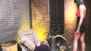 Filthy Girls Scene-4_busty Brunette MILF Having Sex in Panties in the Alley