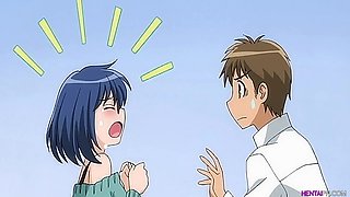 Eighteen Years Old bookish babe seduce her BF - Hentai Uncensored