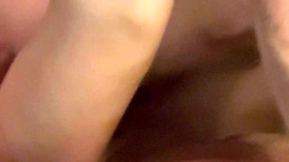 I Got so Horny I Couldn’t Help Rubbing Myself. Husband Walks in Pounds Me Hard and Fills Me with Big Load