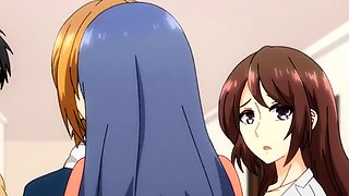 Anime MILF gets on all fours and begs for deep pounding