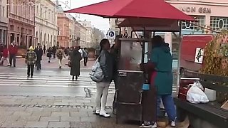 Horny couple loves extreme wild anal sex on public places