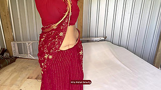 Hira's Erotic Saree Dance - Sari Wearing ASMR - Teasing Belly & Butt Shake