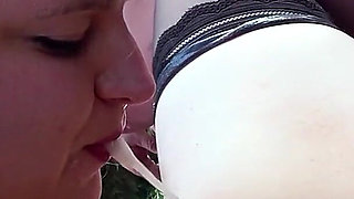 BBW Lucy Pumped Full of Cum - Bare-outdoor Gangbang