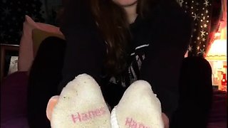 Sexy Emo Teen Dildoing And Foot Fetish