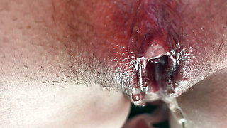 Compilation of close-ups of swollen throbbing anus and pissing pussies. Does it turn you on?