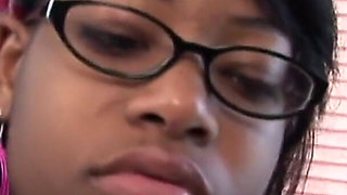 Black Dude Eats and Fucks Hot Black Teen's Pussy in His House