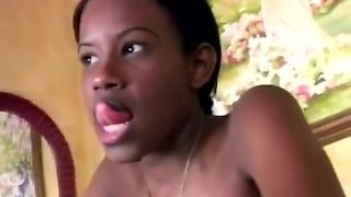 Petite African Getting Pounded Hard By A Big White Cock