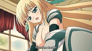 Hentai: Sexy Buxom Blonde Babe Dominates Her Submissive Partner In the Hottest Way