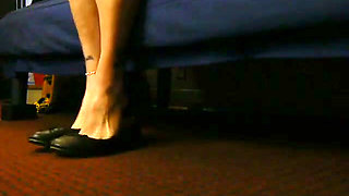 Nightclub Worn Ballet Flats