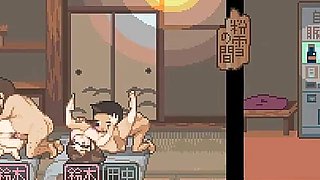 Yukiya Hot Spring the Waters of Fertility Hentai Game Ep.3 Onsen Cuckold Orgy!