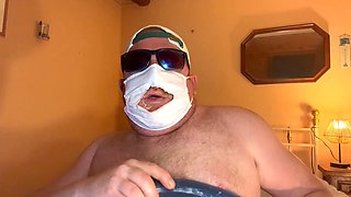 Gay ginger gives a passionate amateur deepthroat and face fuck