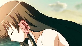 Mademoiselle's guy fingering pussy scene by Hentai Universe