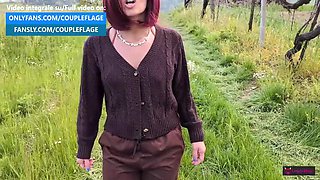 Stepbro Stretches My Tight Asshole - Italian Redhead Anal Creampie