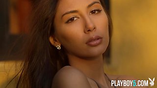 Fabulous latina Gianna Dior solo outdoor