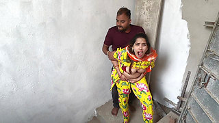 Secret Sex and kissing scenes boobs press in outdoor village