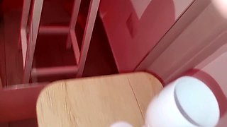 NAUGHTY AND WONDROUS - MASSIVE SPEAR SHOOTS A LOAD IN THE GLASS - POINT OF VIEW