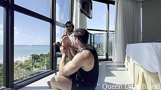 Foot Worship on Luxury Beach Hotel