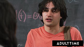 ADULT TIME - Naughty Teacher Ana Foxxx Gets Dick IN CLASS From Desperate Student Elias Cash