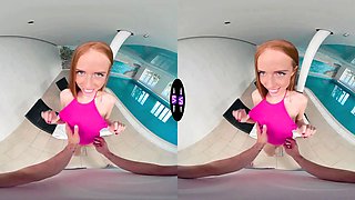 Busty stunner taunts and fucks successful fellow by the pool - tmwvrnet