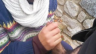 Risky Blowjob In The Street Public Park