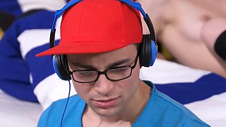 Anie Darling and Angel Wicky seduce their teen girlfriend in hot porn clip