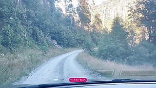 Stepson Unzips Desi Stepmoms Bra On A Car Drive - Boobs Pressing In Public Road Trip