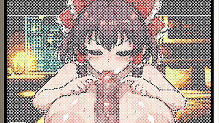 Hentai Game - Touhou Reimu Pixel Hentai Sex Animation