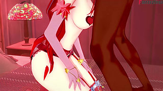 Eris Boreas First BBC While Wife Watching - Mushoku Tensei 5