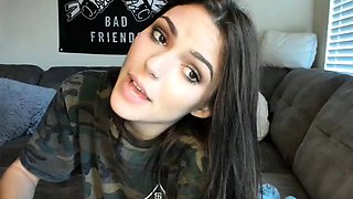 Stacked brunette goes solo toys and masturbation