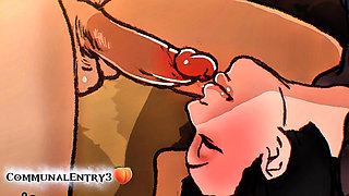 Step sister got her pussy fucked_ by her step brother's thick and big dick.