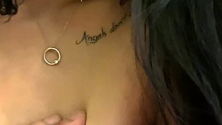 Real party amateur teen sucking cock POV in public