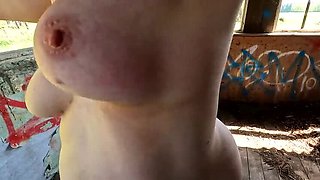 Outdoor BDSM: Naked German Girl Whipped and Spanked in Woods