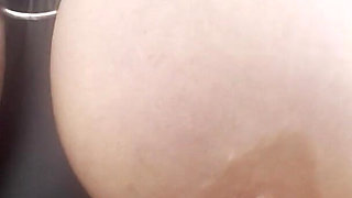 Bound Huge Natural Tits POV Outside Walk
